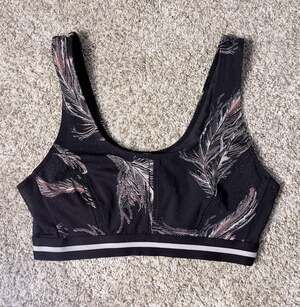 FP Movement Free People Serene Feather Print Sports Bra